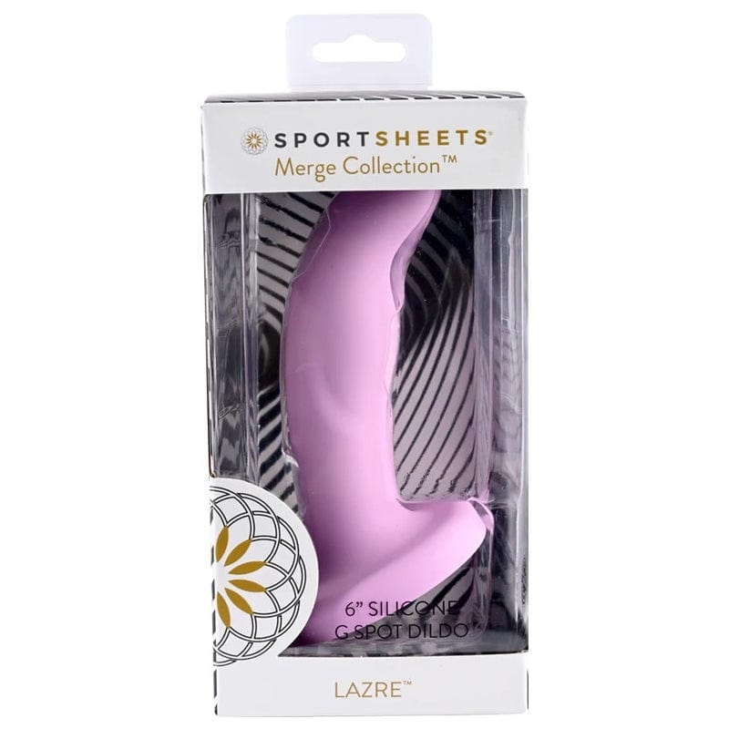 Purple 6-Inch Sportsheets Lazre Soft Silicone Dildo for Versatile Pleasure