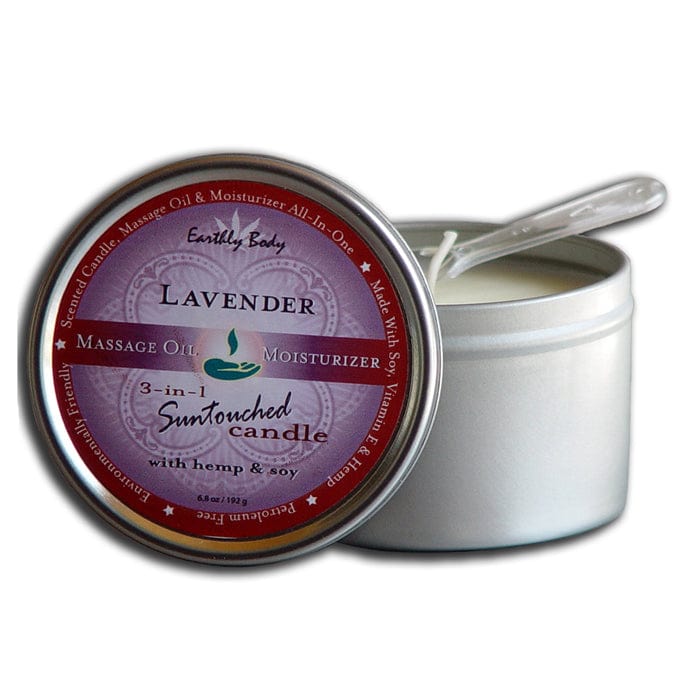 Earthly Body All - in - One Suntouched Massage Candle Crafted with Hemp and Natural Soy Wax