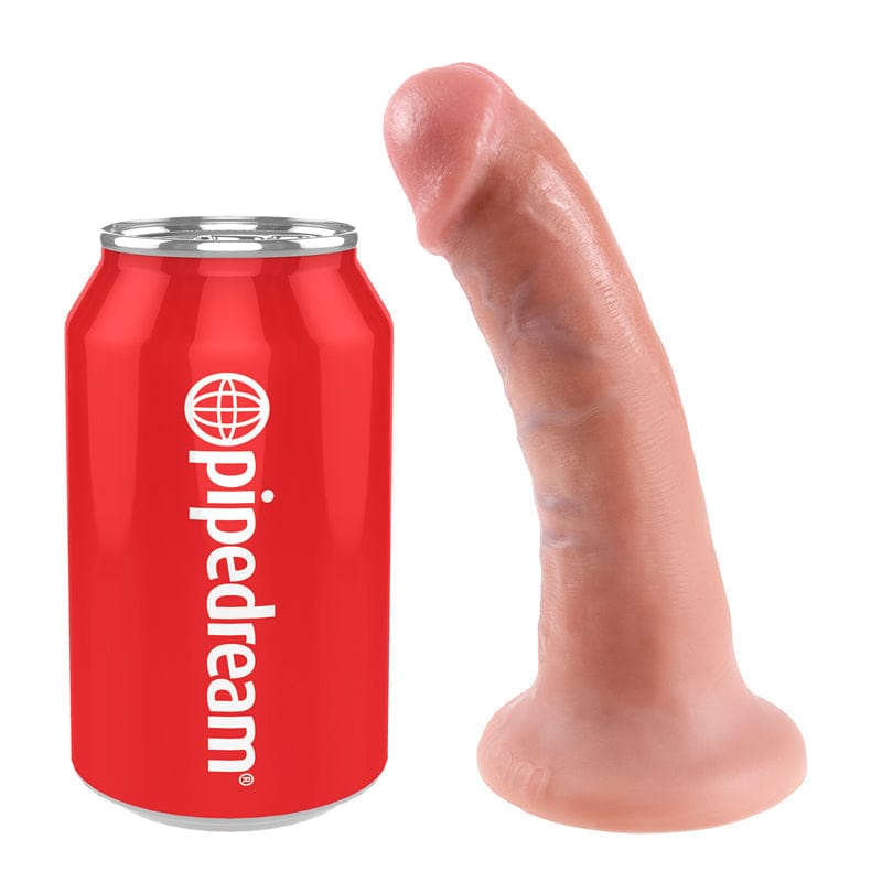 Pipedream Products 6-Inch Realistic Beige King Cock Dildo for an Authentic Experience