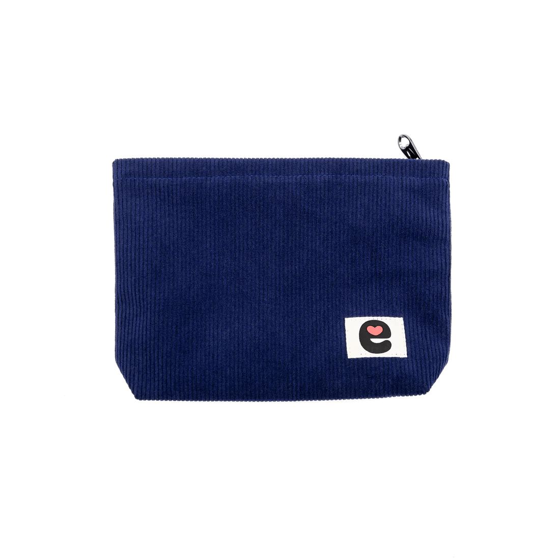Stylish Midnight Blue Corduroy Emojibator Intimate Pleasure Storage Pouch
