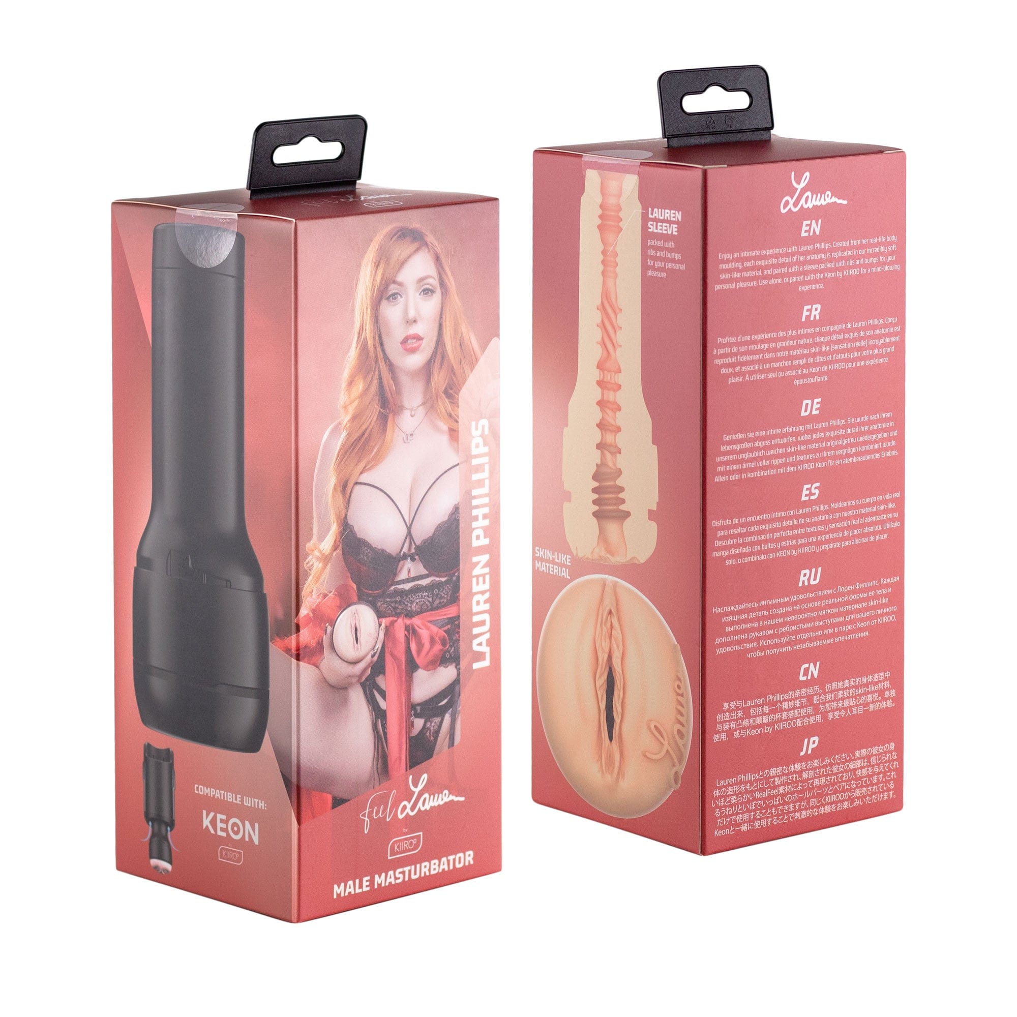 Kiiroo Feel Lauren Phillips Male Masturbation Stroker with Ultra - Realistic Design