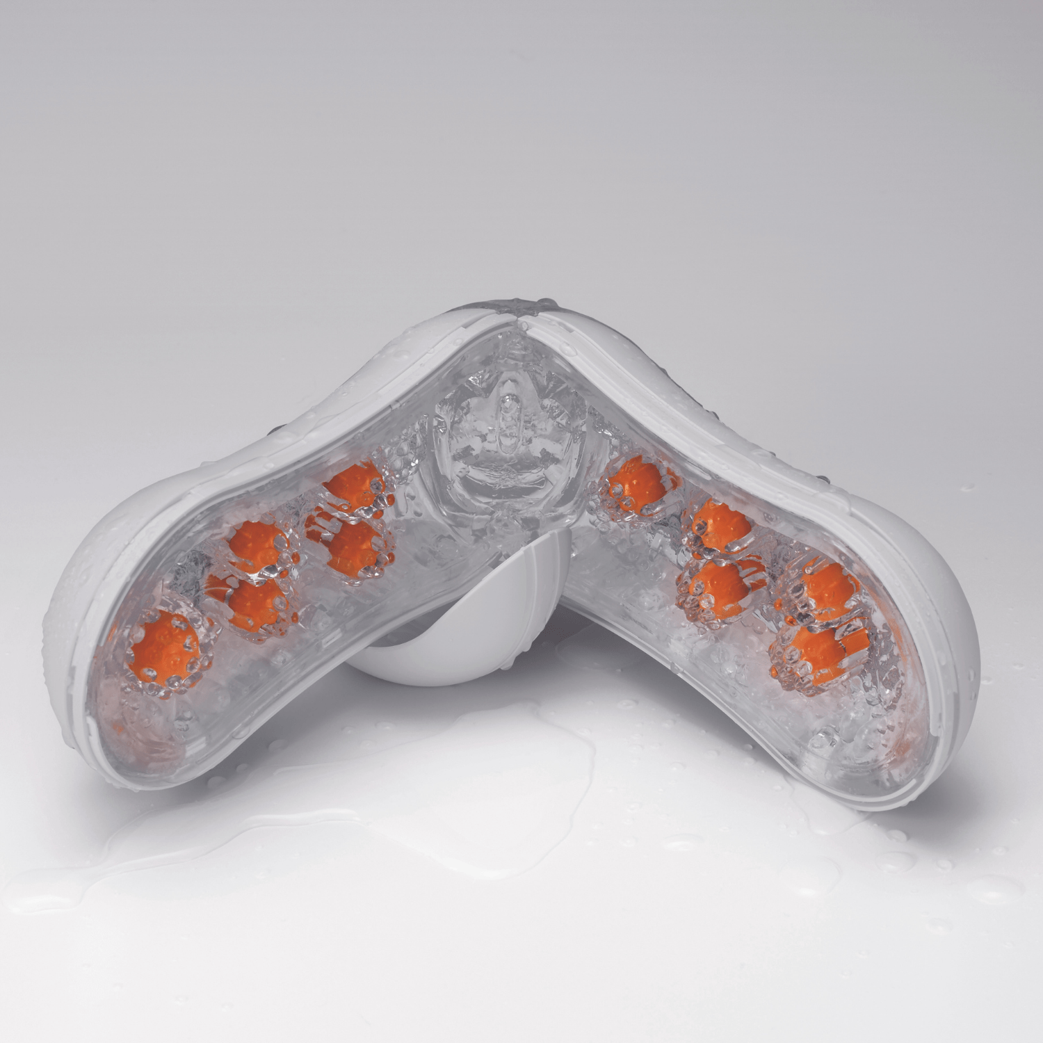Tenga Orange Crash Flip Orb: Multi - density Male Masturbator