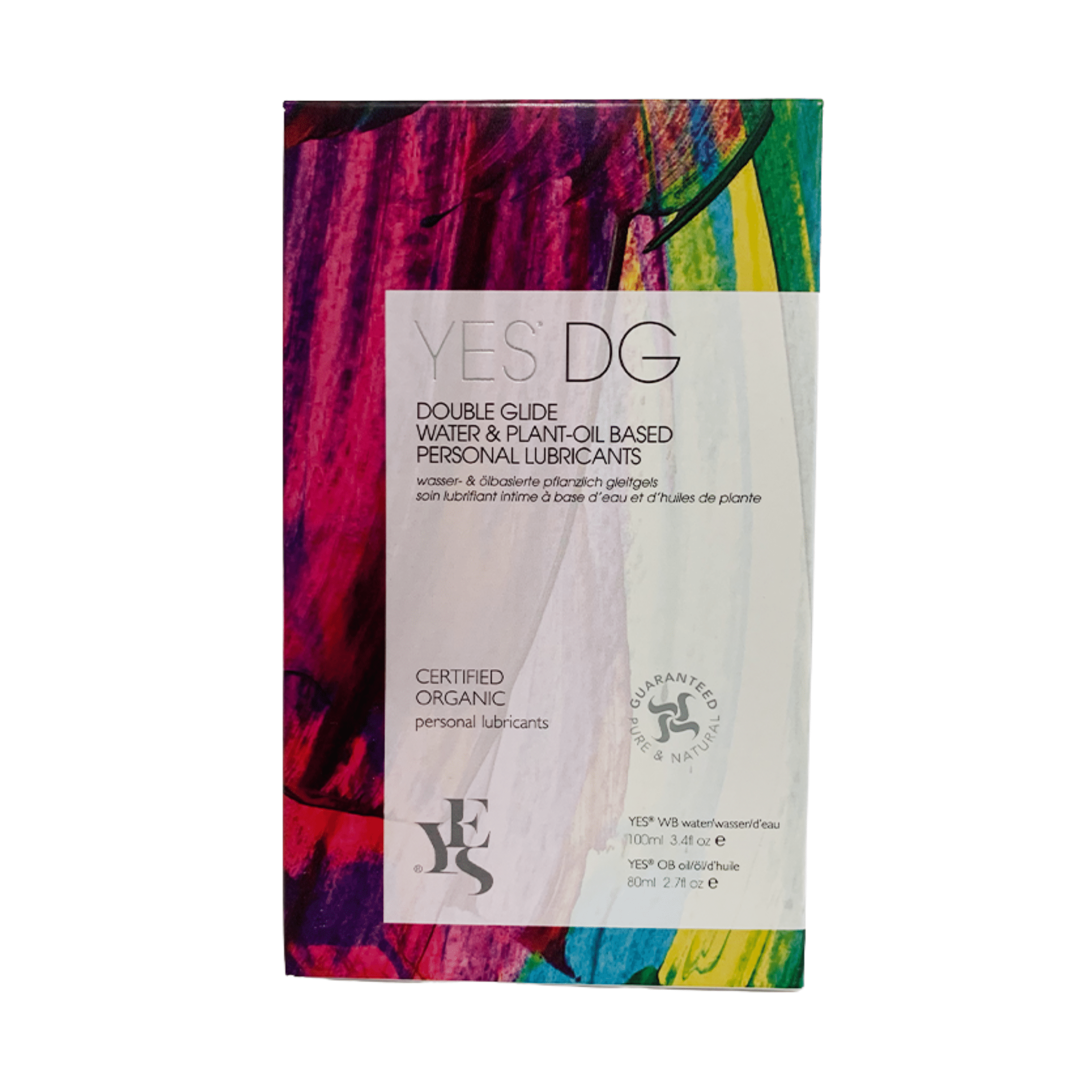Yes DG (Double Glide) Combo Pack: Water & Plant-Oil Based Lubes
