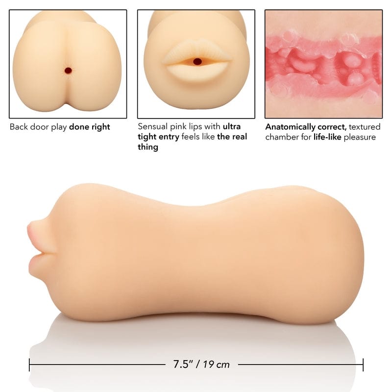 Calexotics Male Masturbator - Stroke It Realistic Mouth & Ass Pleasure Toy