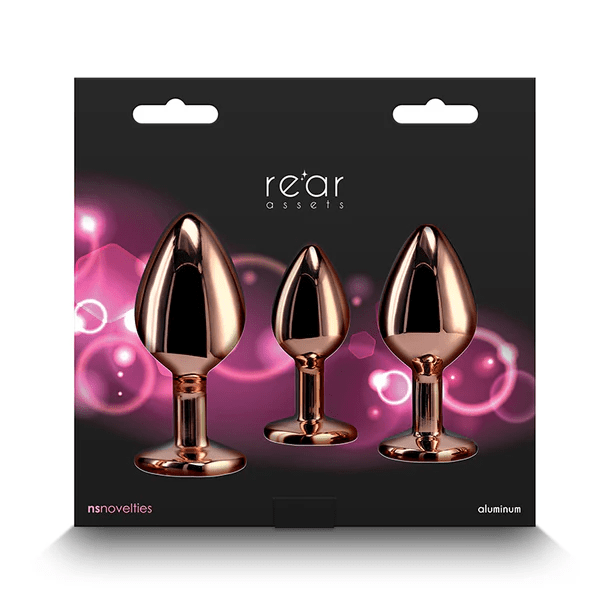 NS Novelties Rose Gold Rear Assets Luxury Anal Training Kit