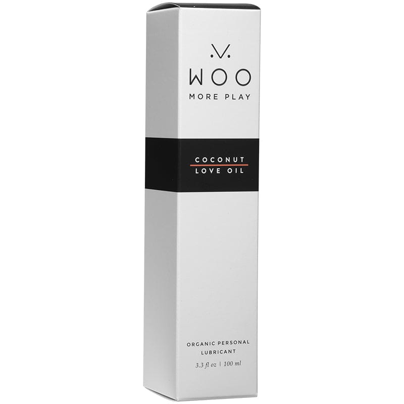 Doc Johnson WOO More Play Coconut Flavored Natural Lubricant and Sensual Massage Oil