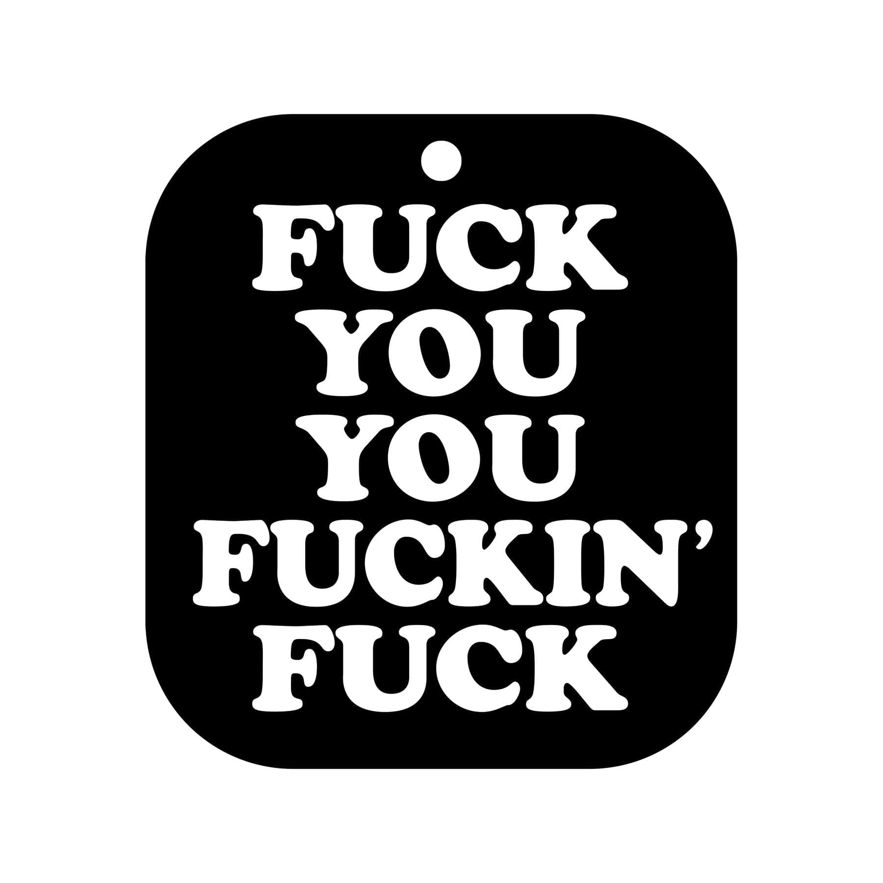 Wood Rocket Humorous Black Ice Air Freshener with Bold Design