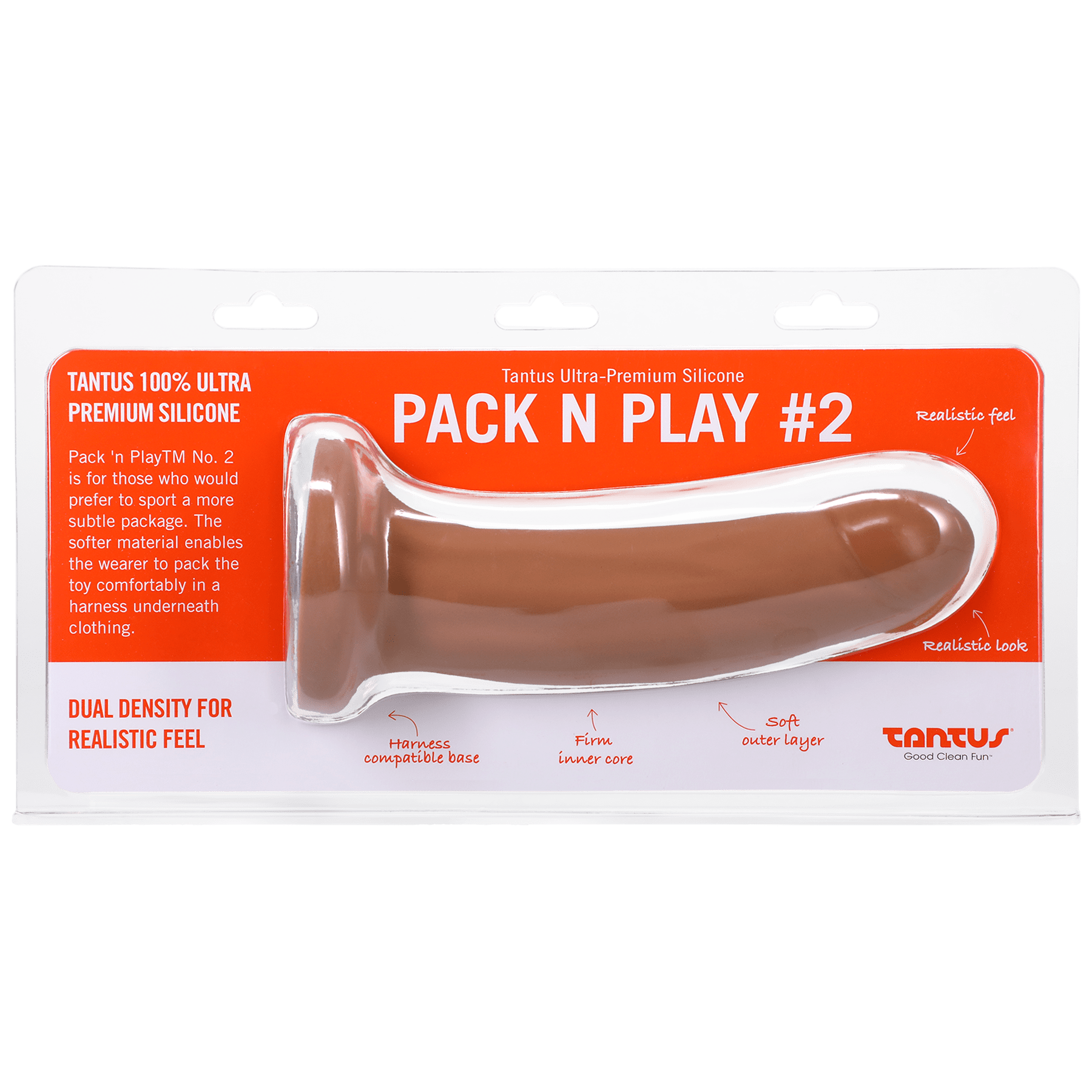 Tantus Pack 'n Play No. 2 Realistic Hypoallergenic Dildo for Intimate Pleasure