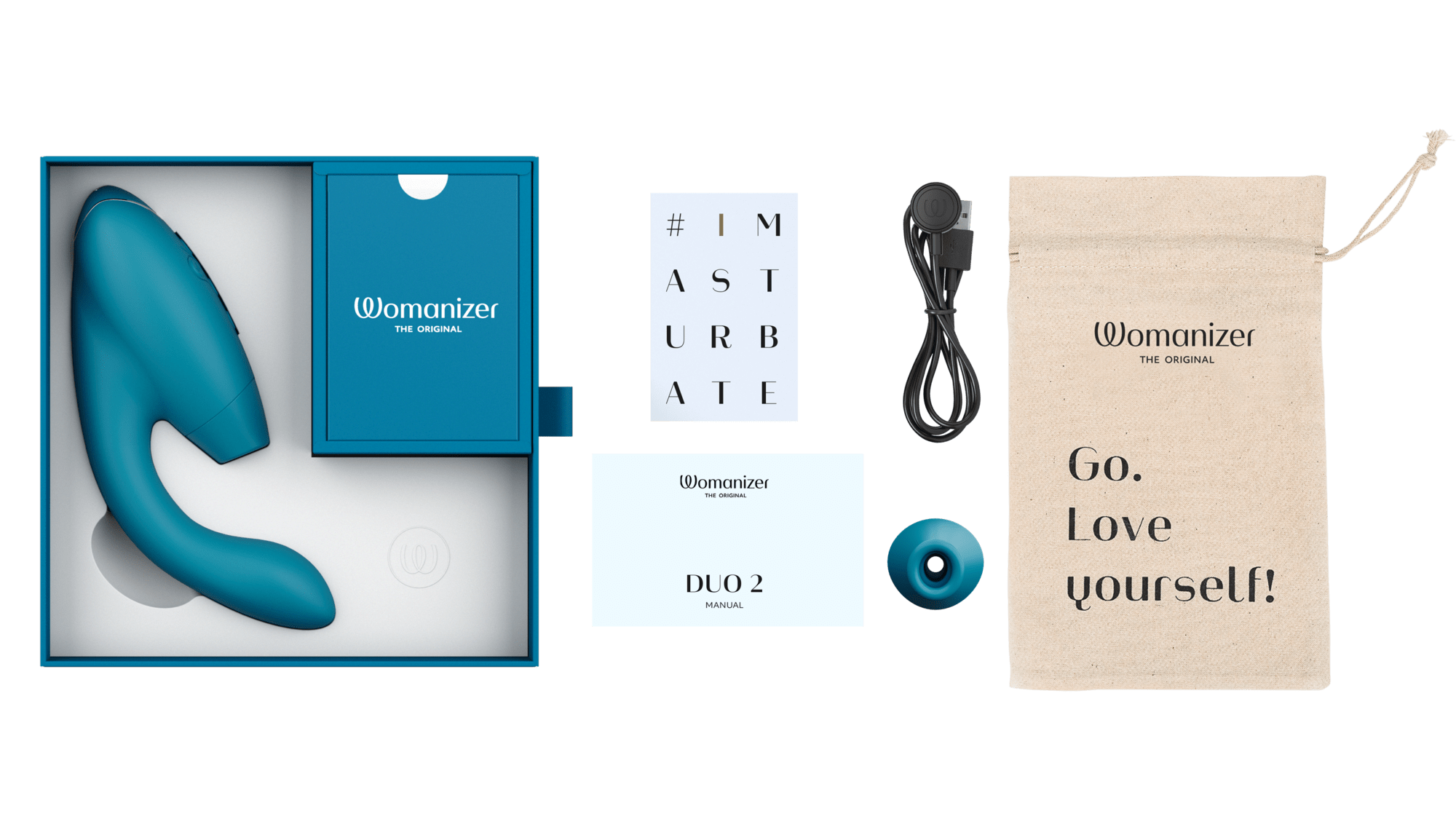 Womanizer Duo 2: High - end Waterproof Clitoral & G - Spot Sex Toy
