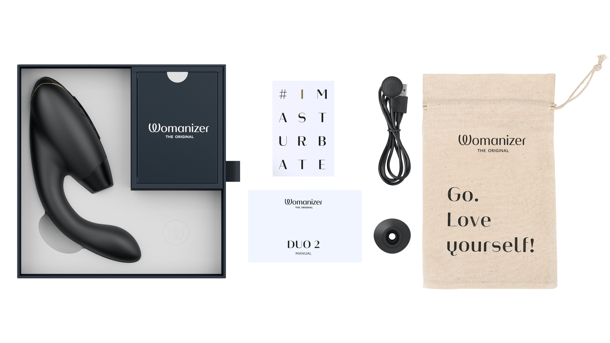 Womanizer Duo 2: High - end Waterproof Clitoral & G - Spot Sex Toy