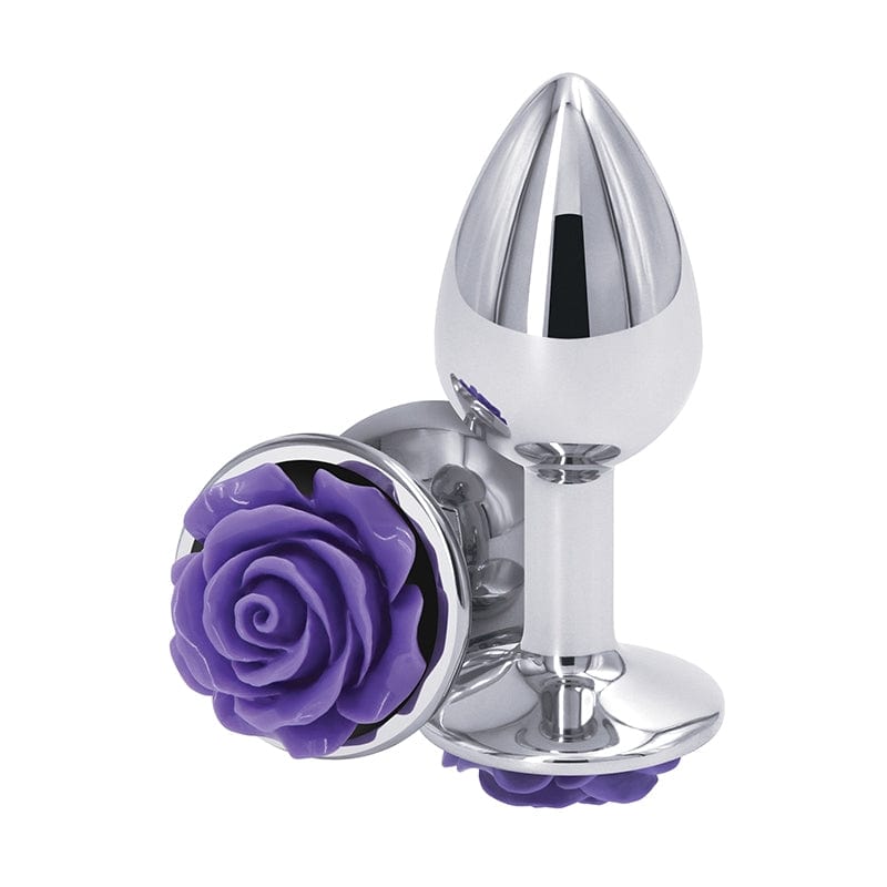 NS Novelties Rear Assets Small Rose - A Delightful Chrome - Plated Anal Toy