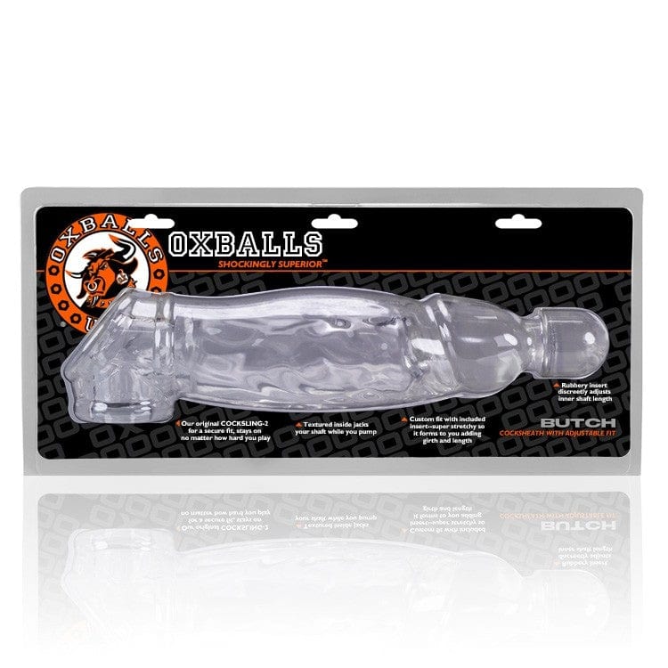 Oxballs Transparent Butch Cock Sheath for Enhanced Girth and Pleasure