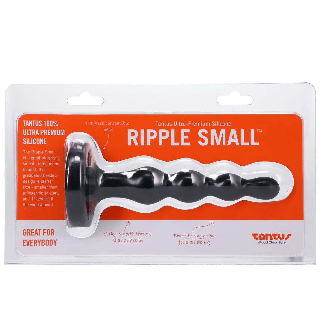 Tantus Small-Sized Ripple Silicone Anal Butt Plug for Beginners