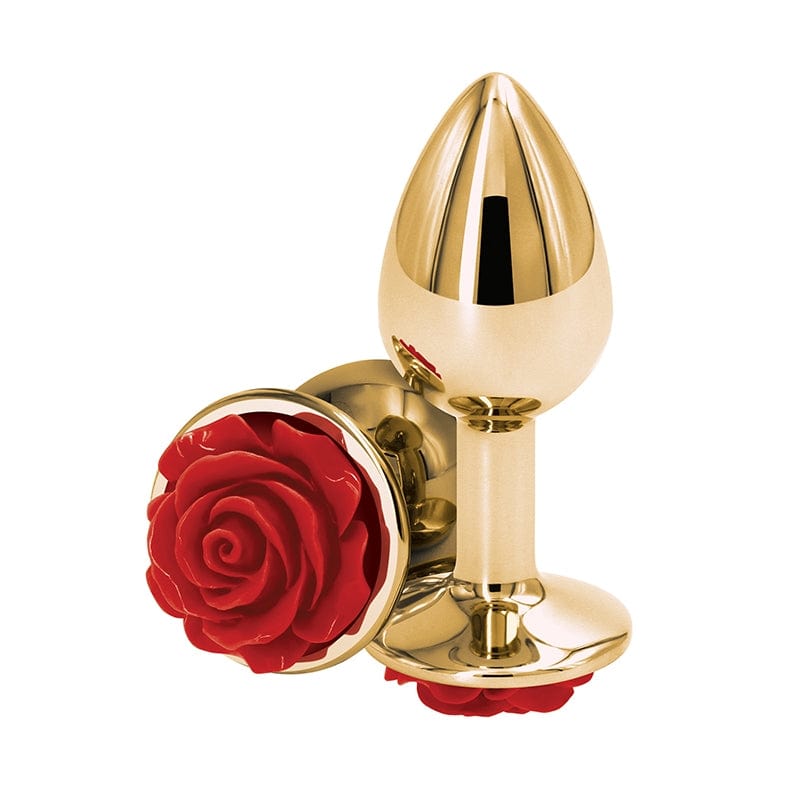 NS Novelties Rear Assets Small Rose - A Delightful Chrome - Plated Anal Toy