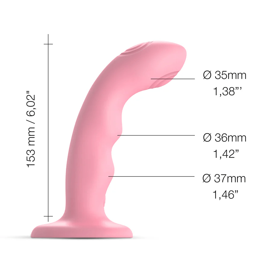 Innovative Double - Tap Vibrating Wave - Shaped Strap - On Dildo