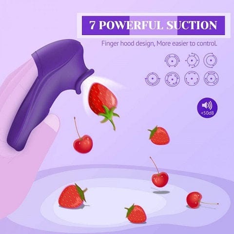 Tracy's Dog Finger Sleeve Style G-Spot Clitoral Sucking Vibrator Sex Toy