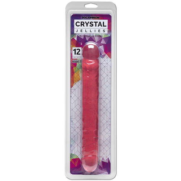 Doc Johnson's 12-Inch Crystal Jellies Junior Double-Ended Dildo for Solo and Partnered Play