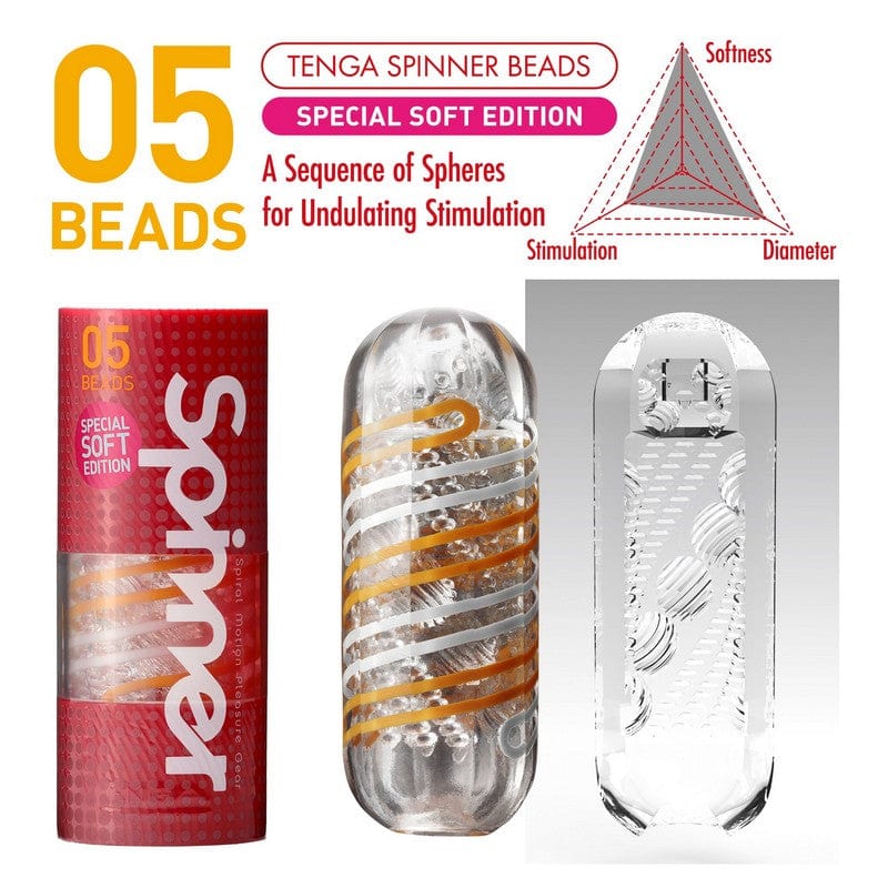 Tenga Soft Edition Spinner Beads: Disposable & Pleasurable Male Masturbator