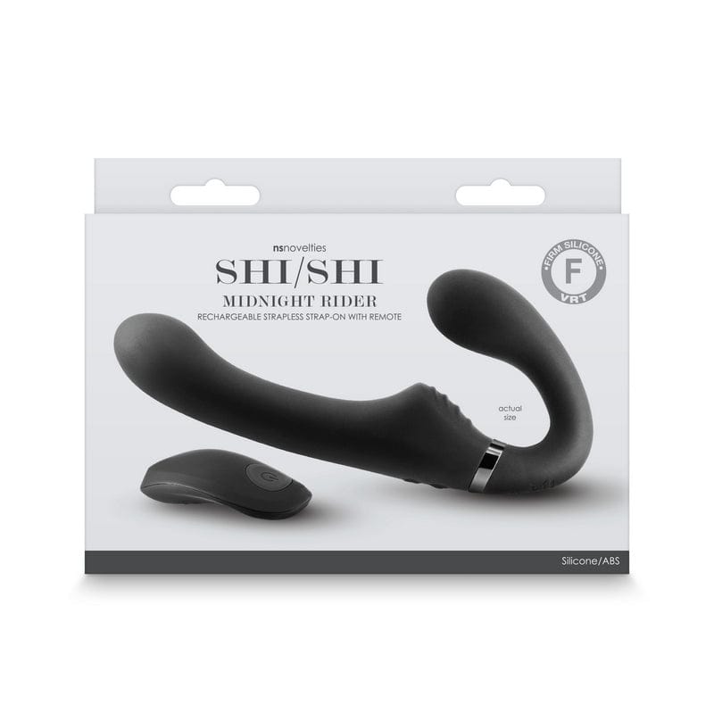 NS Novelties Shi/Shi Midnight Rider Remote-Controlled Strapless Strap-On for Enhanced Bedroom Pleasure