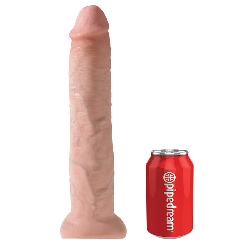 Pipedream Products King Size 13-Inch Beige Realistic Cock Dildo