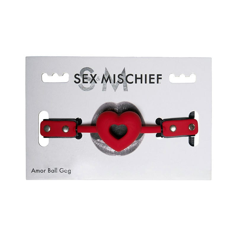 Sportsheets S&M Amor Breathable Heart - Shaped Ball Gag for BDSM Beginners