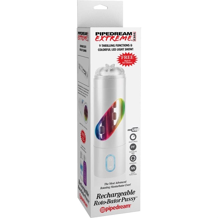 Pipedream Extreme Toyz Rechargeable Rotating Male Masturbator with Unique Features