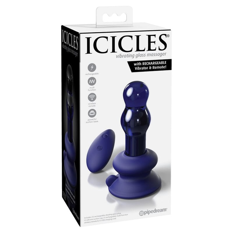 Pipedream Products Luxury Icicles No. 83 Glass Vibrating Sex Plug