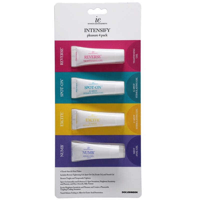 Doc Johnson Intensify Sexual Pleasure Pack with Travel - sized Gel Tubes