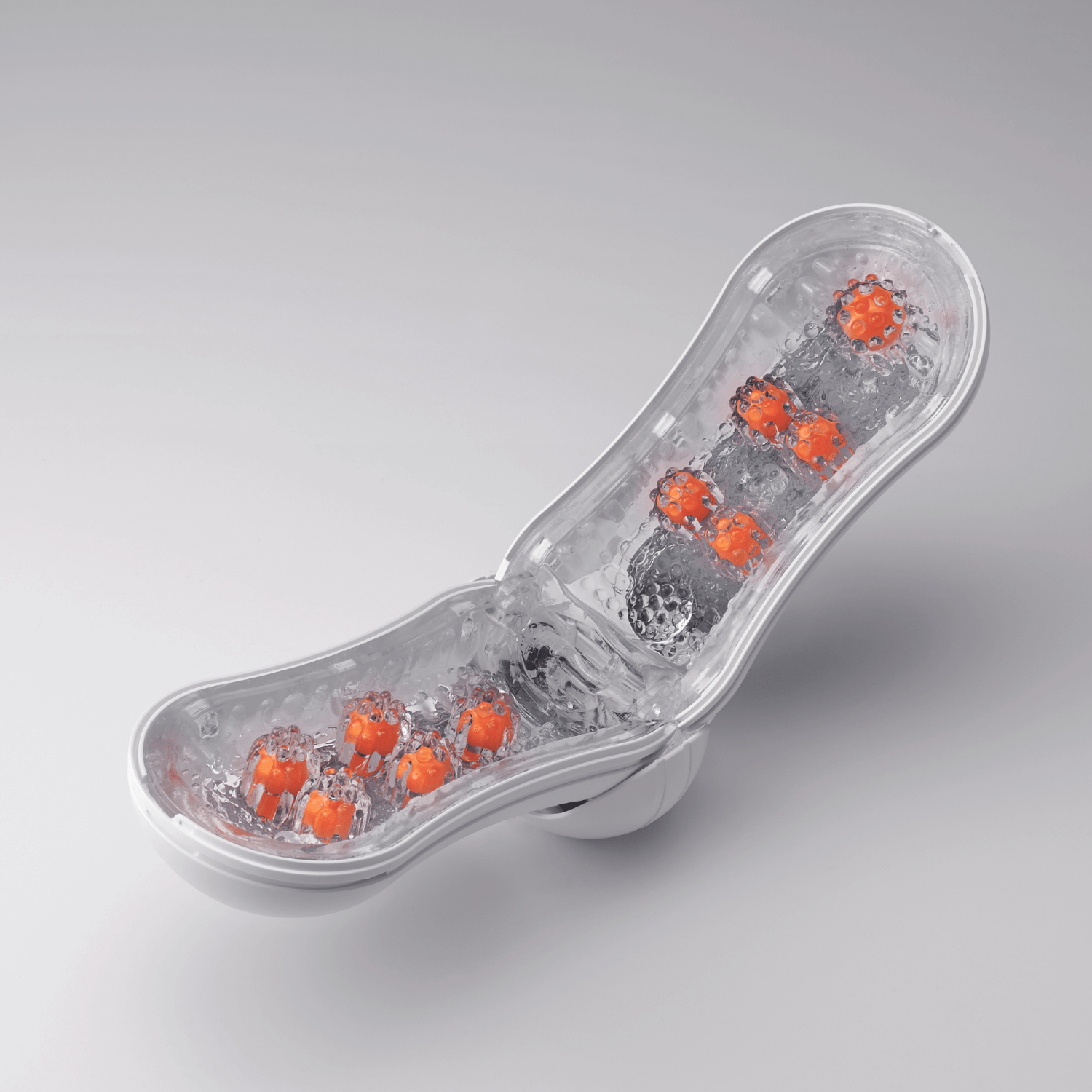 Tenga Orange Crash Flip Orb: Multi - density Male Masturbator