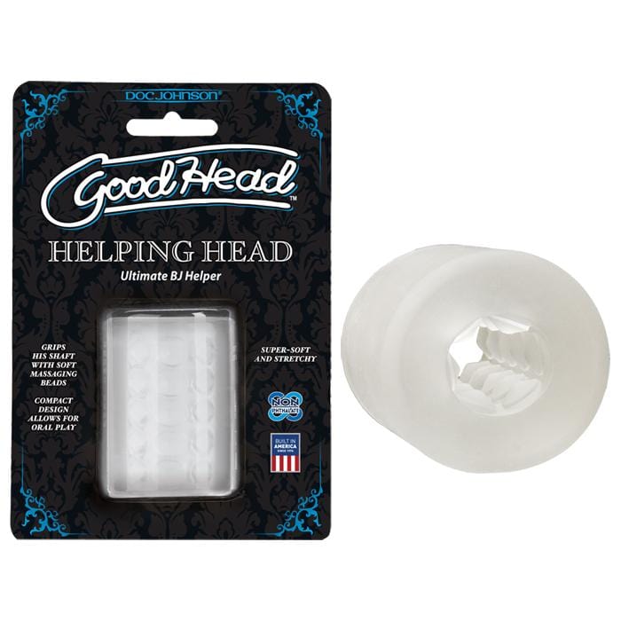 Doc Johnson GoodHead Helping Head - A Revolutionary Handheld 2-Inch Mini Stroker for Enhanced Pleasure
