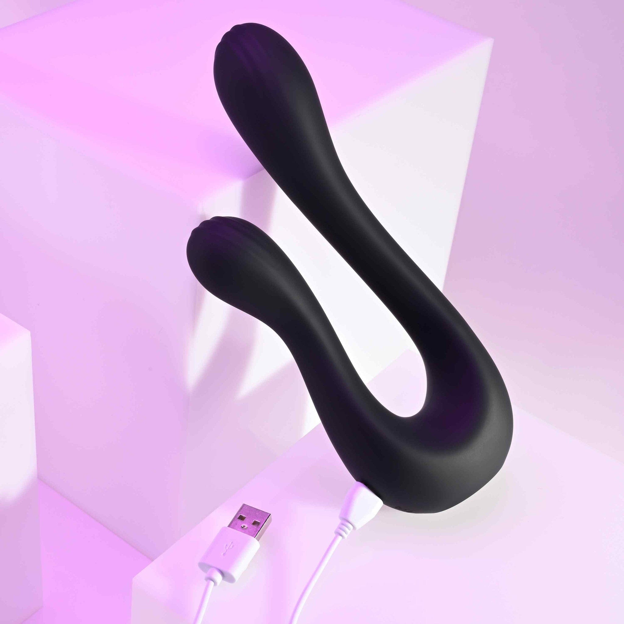 Playboy Luxury Swan Dual-Purpose Flexible Vibrator