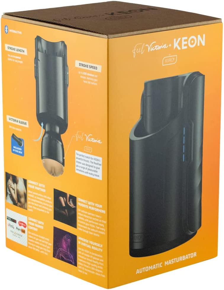 Kiiroo Feel Interactive Adult Pleasure Set: Victoria June Stroker and Keon Masturbator Combo