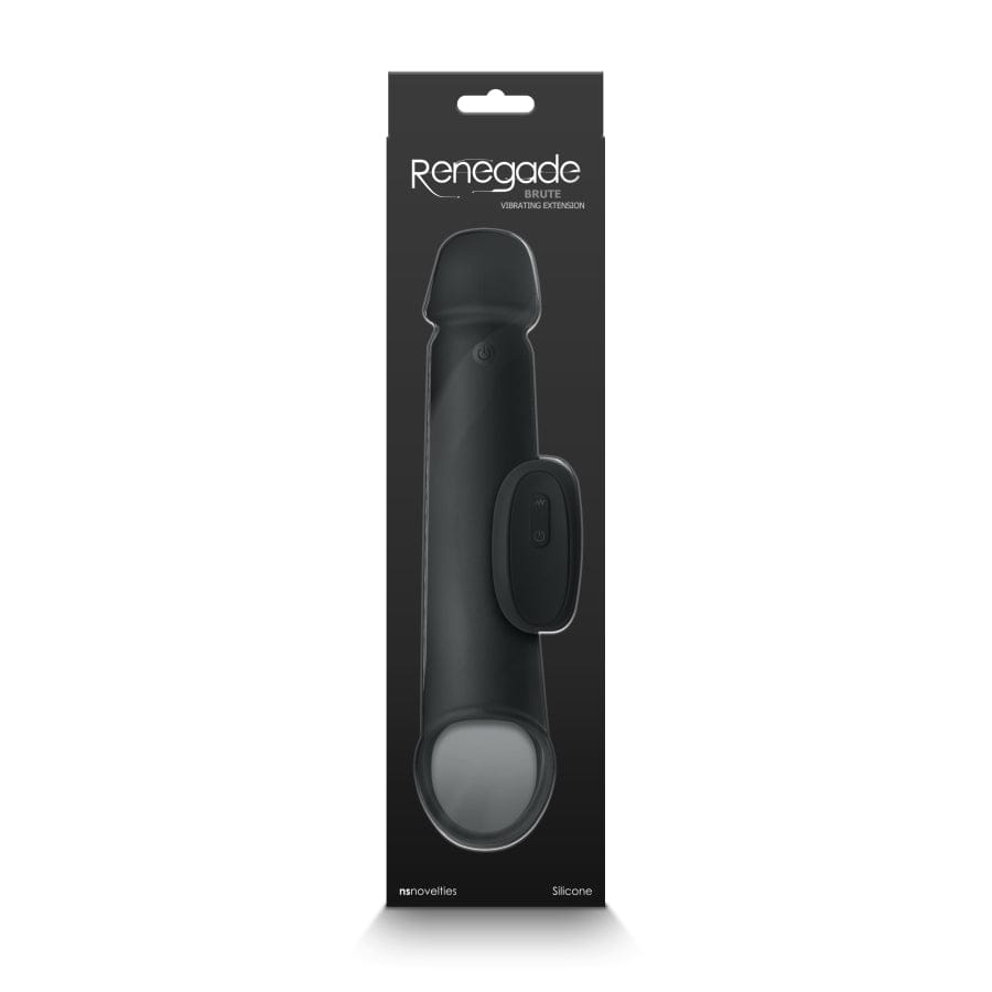 NS Novelties Black Renegade Brute Extension with Built - in Vibrator