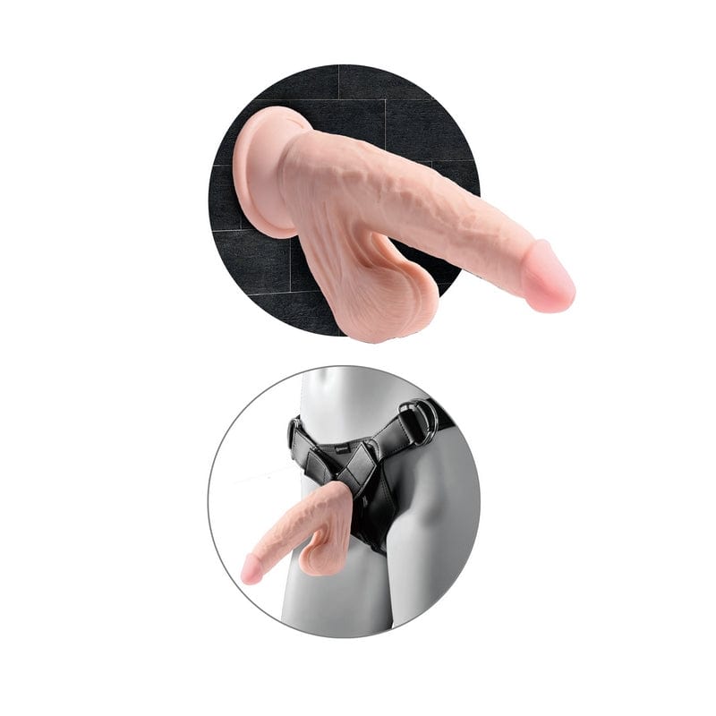 Pipedream Products King Cock Plus 9 Inches Triple Density Artificial Penis with Realistic Swinging Balls Adult Toy