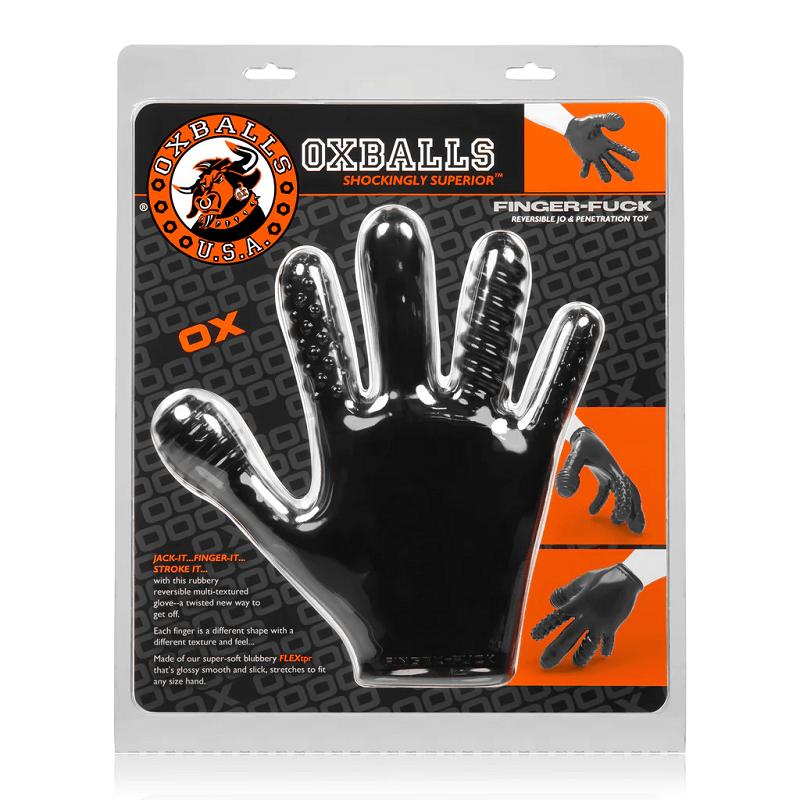 OxBalls Soft Rubber Finger Pleasure Glove for Intimate Exploration