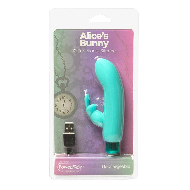BMS Factory 4-Inch Waterproof Alice's Bunny Dual-Function Vibrating Bullet