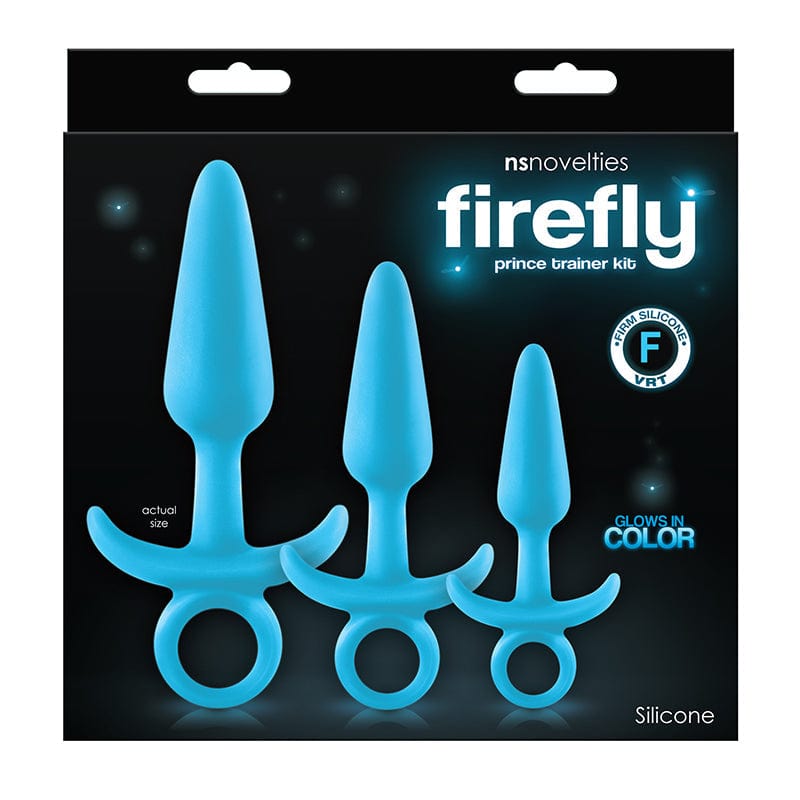 NS Novelties Firefly Prince Anal Training Kit with Three Glow - in - the - Dark Anal Plugs