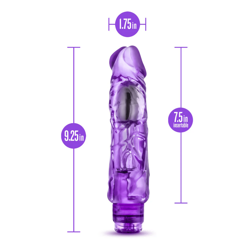 Blush Naturally Yours Purple Premium Realistic Vibrating Dildo for an Intense Ride