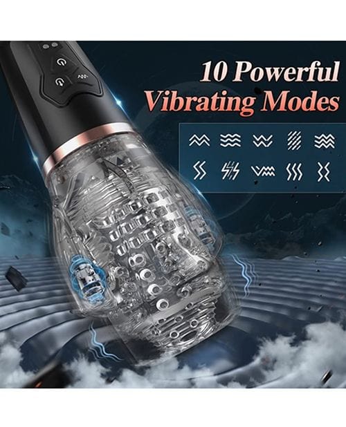 Rechargeable Dual - Motor Male Rose 2 Vibrating & Sucking Masturbator
