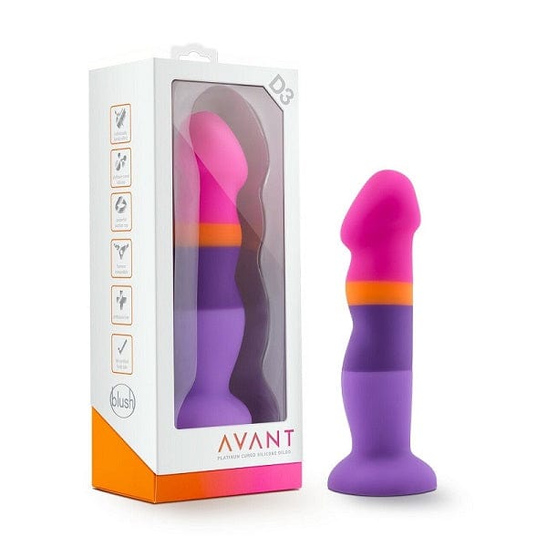 Blush Avant D3 Summer Fling 8-Inch Multi - colored Silicone Pleasure Dildo