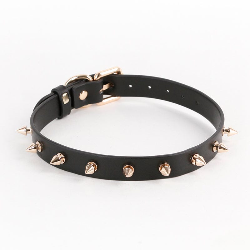 NS Novelties Hustler Taboo Medusa Collar - Adjustable Studded Neckwear for BDSM