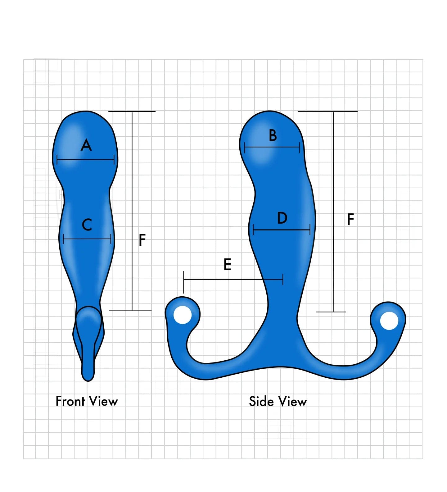 Limited Edition Blue Aneros Maximus Syn Trident - A Premium Prostate Stimulator