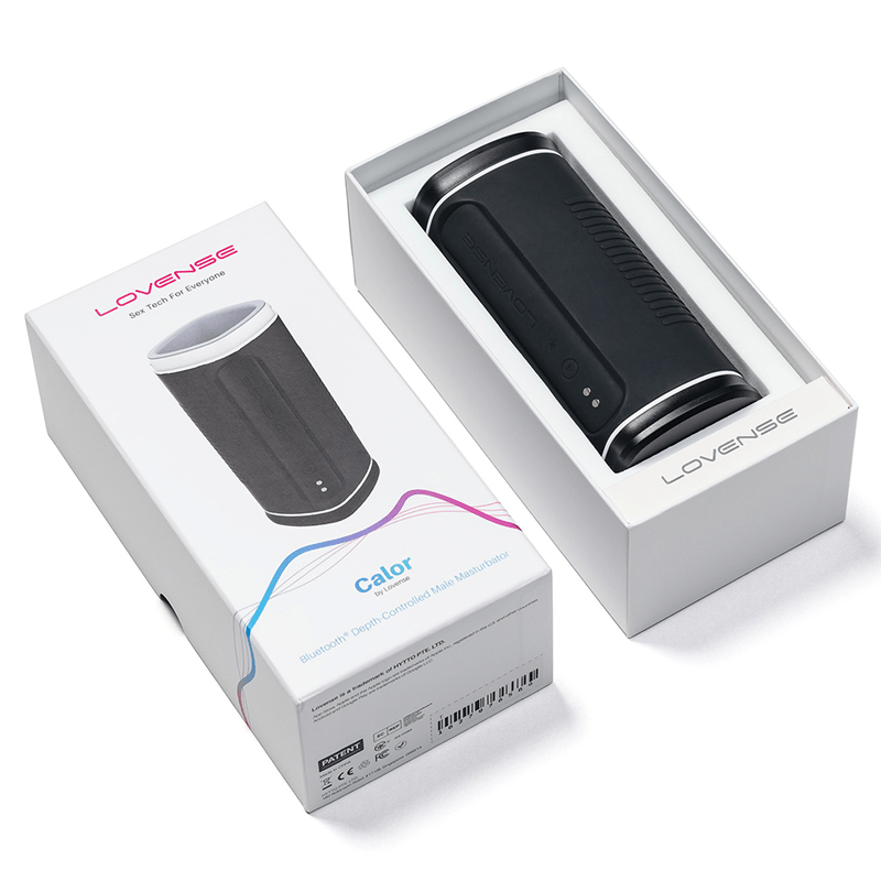 Lovense Calor Bluetooth-Enabled Male Masturbator with Depth Control and Warming Function