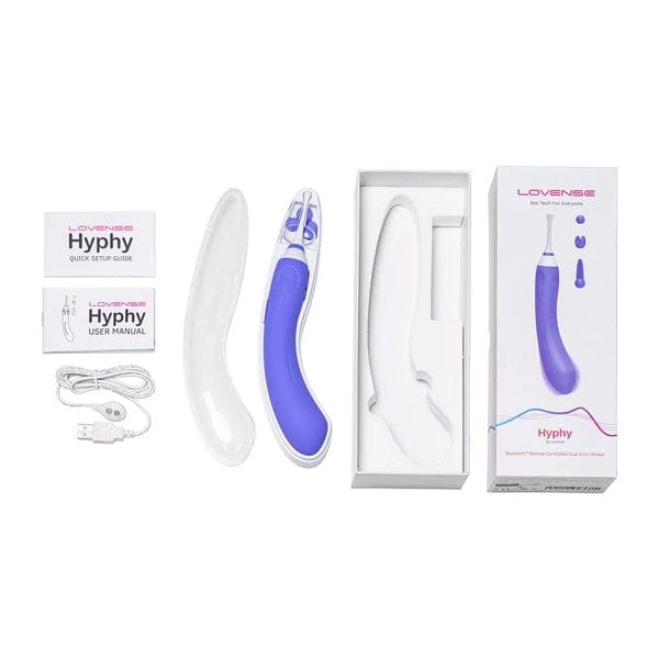 Lovense Hyphy Dual End Bluetooth Vibrator for Clitoral and G - Spot Stimulation