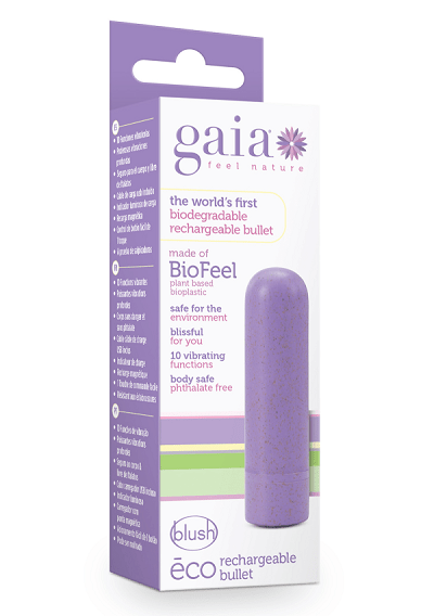 Lilac Blush Gaia Eco-Friendly Rechargeable Bullet Vibrator