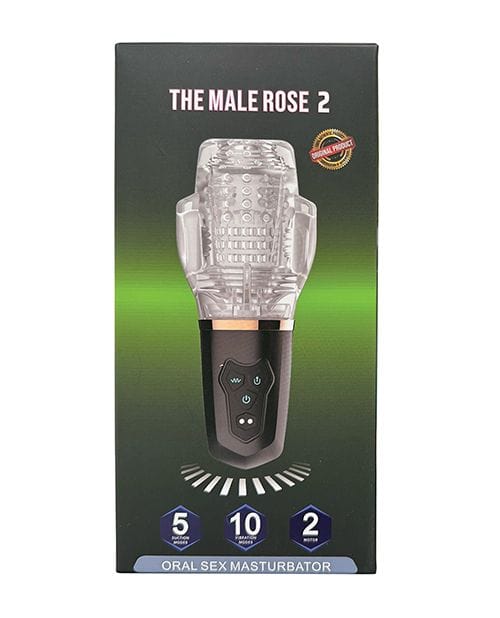 Rechargeable Dual - Motor Male Rose 2 Vibrating & Sucking Masturbator