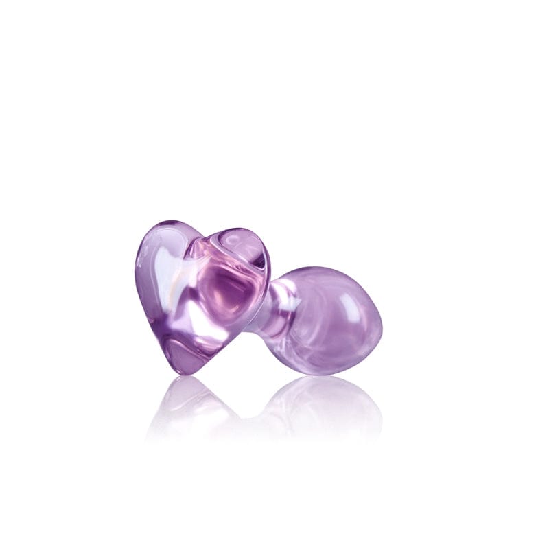 NS Novelties Purple Hygienic Crystal Heart Glass Product