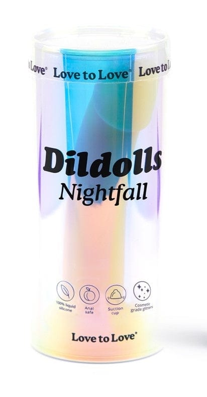 Love to Love Branded Nightfall 6 - Inch Transparent Sparkling Liquid Silicone Dildo for Celestial Pleasure