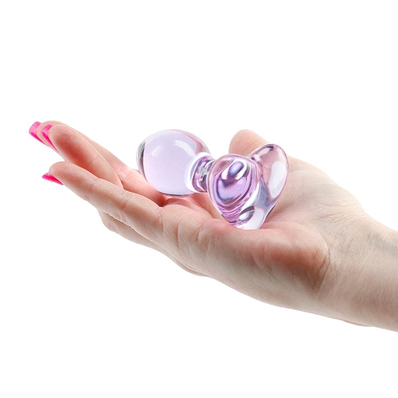 NS Novelties Purple Hygienic Crystal Heart Glass Product
