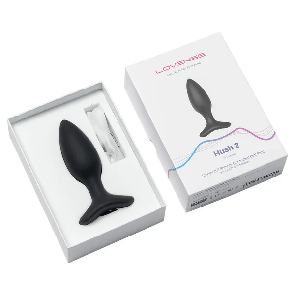 Lovense Hush 2 1.5 Bluetooth-Controlled Anal Vibrating Butt Plug